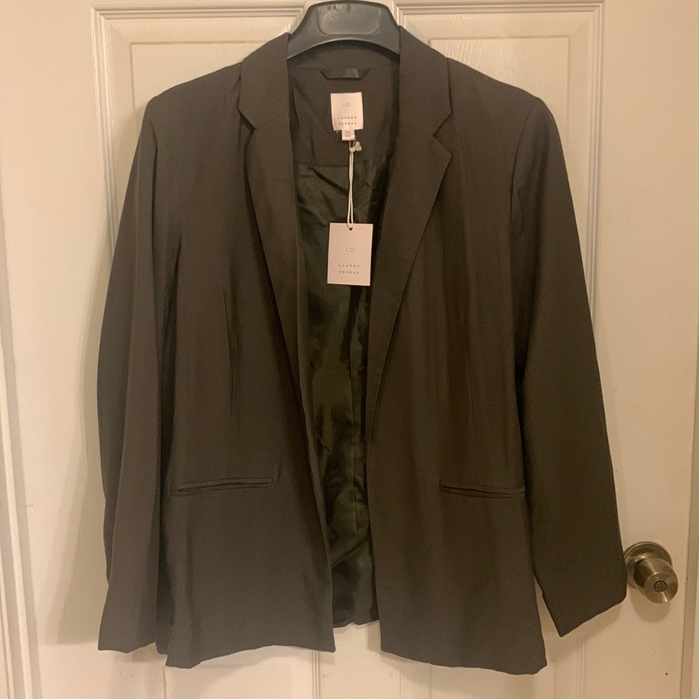 LC Lauren Conrad Olive Relaxed Blazer NWT (XL)